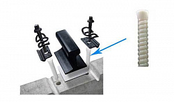 Железнодорожный пластиковый дюбель